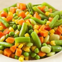 Mixed Vegatables · Carrots, Corn, Peas, and Green Beans.