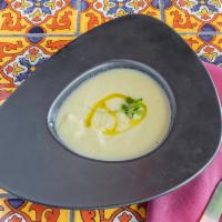 Vichyssoise Soup · Cold cream of leeks and potatoes. 