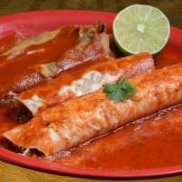 28. 1 Beef Burrito, 1 Beef Enchilada and 1 Chile Relleno Combo Dinner · 