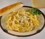 Fettuccine Alfredo · Comes with creamy Alfredo sauce.