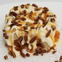 Caramel Pecan Roll · Butter Cream, Caramel Sauce and Pecans. Substitutions are available on request.
