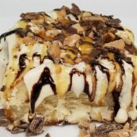 Heath  · Butter Cream Frosting with Heath Pieces, Butterscotch and Chocolate Sauces. Substitutions ar...