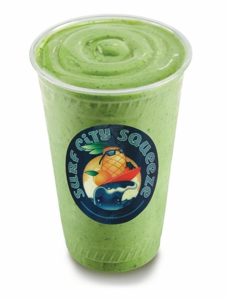 Green Pineapple Banana · Real Fruit Smoothie blend made with our Signature Smoothie Mix with Spinach, Pineapple & Banana