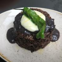 Rice & Beans · Our play on Dirty Rice. Rice cooked in a puree of seasoned black beans with a dab of garlic ...