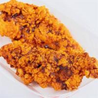 3 Piece Chicken Tenders · Hand Battered using our special breading recipe, these all-white meat tenders are crispy on ...