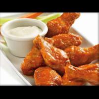 Wings 6 piece · choose anyone Buffalo sauce or BBQ sauce or Sweet chili garlic sauce