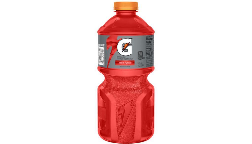 Gatorade Fierce Thirst Quencher Fruit Punch 64 oz. Bottle · When you sweat, you lose more than water. Gatorade Thirst Quencher contains critical electrolytes to help replace what's lost in sweat.