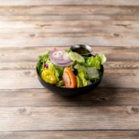 House Salad with Grilled Chicken · Basic vegetable salad. 