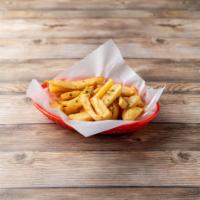 French Fries · Cut potatoes fried and salted to perfection.  
