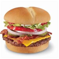 1/4 lb. Bacon Cheese GrillBurger™ Combo · One ¼ lb.* 100% beef burger topped with melted cheese, thick-cut Applewood smoked bacon, thi...