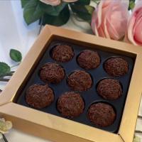 Chocolate Truffle Box · Decorative box with 9 chocolate truffles. 