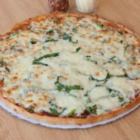 Thin Crust Cheese Pizza · 