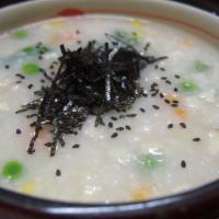 A-1A. Rice Porridge w/ Abalone (전복죽/鲍鱼粥) · (전복죽/鲍鱼粥): Gruel made of rice and abalone. 