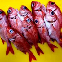 Fried Fish Plate: Menpachi · Fried Menpachi Plate comes with chili pepper water, shoyu, and lemon