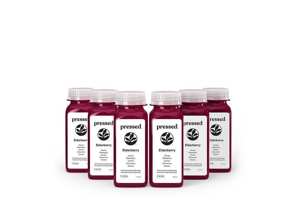 Elderberry Shot 6-pack · With a dash of honey, cloves and cinnamon, this wellness shot is made with elderberries, which has been shown to help treat cold and flu symptoms.