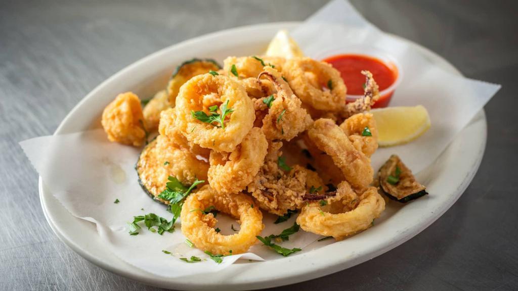 Calamari Fritti · Fried calamari.