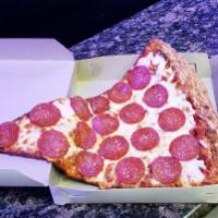 Jumbo Slice of Pepperoni Pizza · 