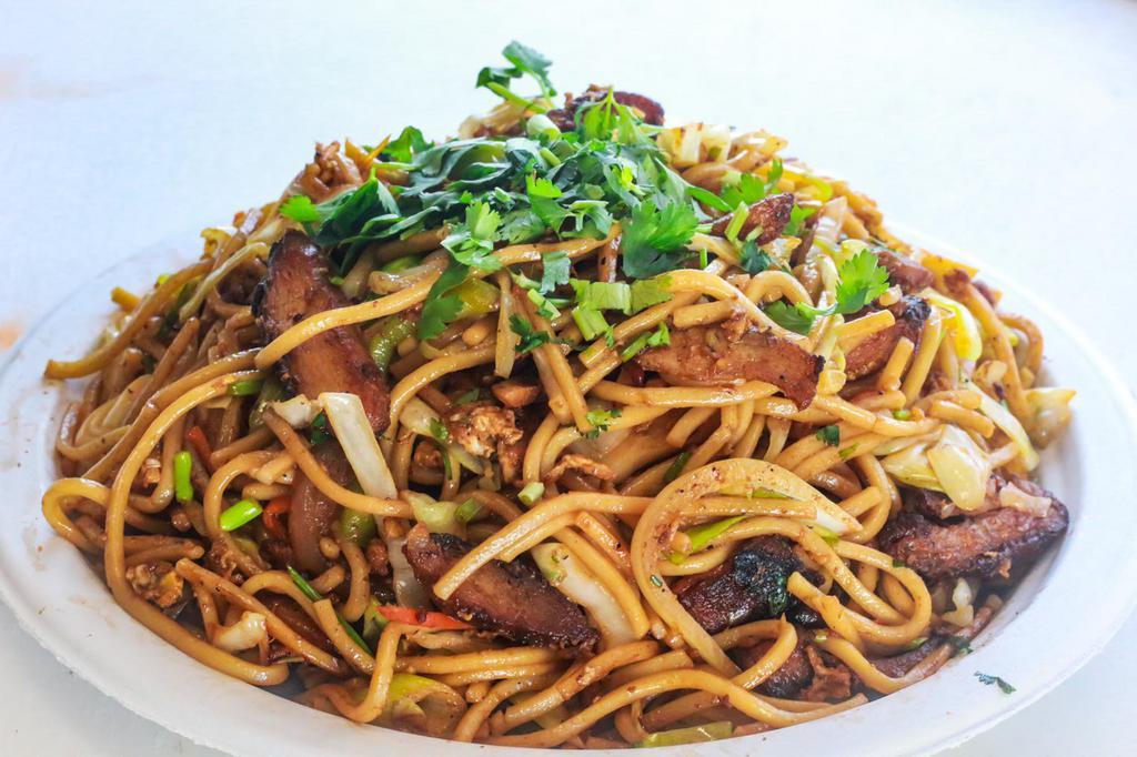Chow Mein Noodles · Boiled noodles, tossed with shredded vegetables, seasoning, and soy sauce.