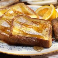 Texas French Toast Platter · Thick cut bread.