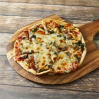 Spinach and Mushroom Pizza · 