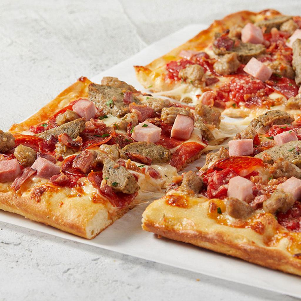 Whole Roman Pizza - Make Your Own · Create your own and add your  favorite toppings (up to 3 toppings included - Extra toppings $1.50 each).

