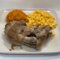 Pigs Feet Platter · Comes with one piece of pig feet and two sides of your choice. 