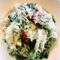 Caesar Salad · Anchovies, Little Gem, Sour Dough Croutons, Poached Eggs, Parmesan