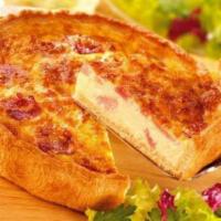 Quiche Ham & Cheese · Parmesan cheese and ham with our signature flaky crust.
