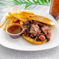 Freddie’s Chopped Beef Sandwich · Finely chopped meat tossed in sauce.