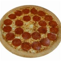 Pepperoni Pizza · please note adding Ham and pineapple will be charged as a Hawaiian plus additional 
charges