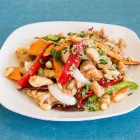 C20. Kung Pao Chicken Combo Platter · Hot and spicy.