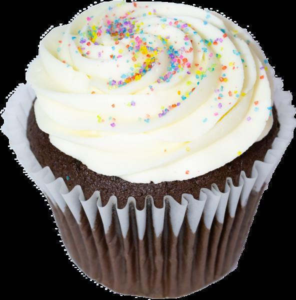 Vanilla Creme de Cocoa Cupcake · Chocolate cupcake topped with our signature french vanilla buttercream and sugar.