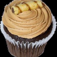 Bella Nutella Cupcake · Chocolate cupcake topped with a layer of creamy nutella, a swirl of chocolate hazelnut butte...