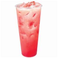 Strawberry Fruit Tea  · Fresh strawberry fruit tea blended with green tea.