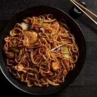 Signature Lo Mein · Egg noodles, mushrooms, Asian vegetables and savory soy sauce.