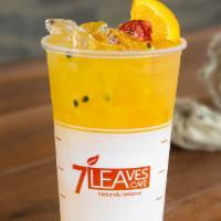 Sunset Passion (Juice) · Caffeine-free. Hand Squeezed Passion Fruit
