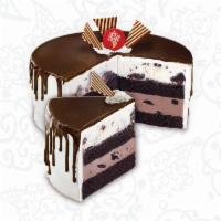 Tall Dark And Delicious · Layers of moist Devil's Food Cake, Sweet Cream Ice Cream with brownies and Chocolate Ice Cre...