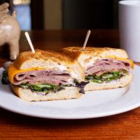 Roast Beef and Horseradish Sandwich · Cheddar cheese and 