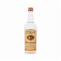 Tito’s Handmade 750ml  40% abv · Must be 21 to purchase. Masterfully made by Tito himself in Austin, Texas.