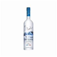 Grey Goose 750ml  40% abv · Must be 21 to purchase. Clear and fresh with a gentle sweetness.