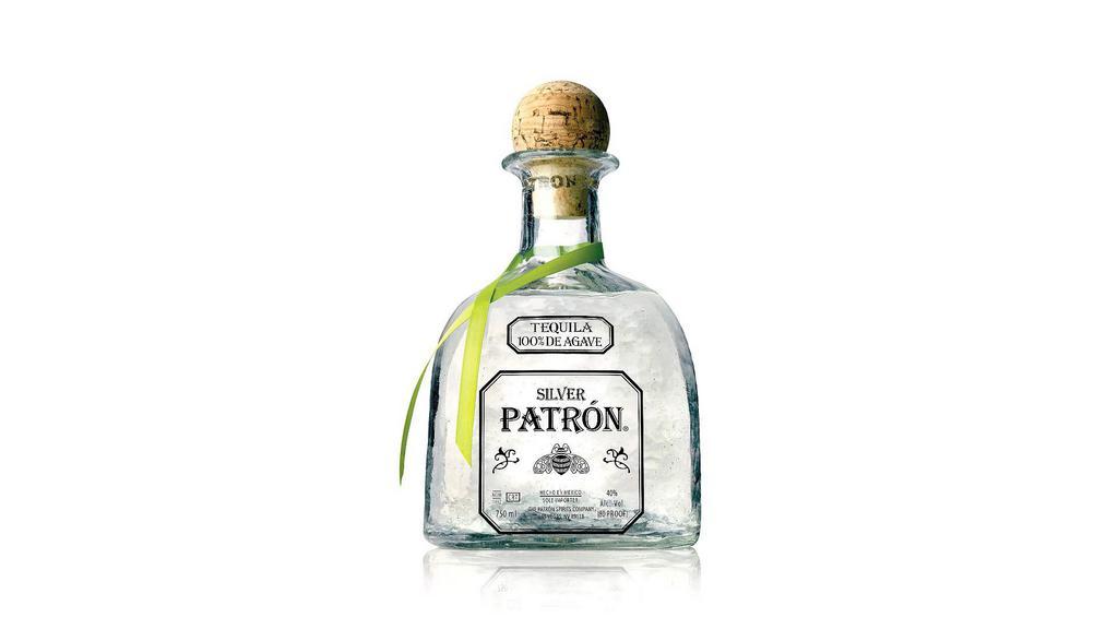 Patron Silver 375ml  40% abv · Must be 21 to purchase. Crystal clear and smooth with 100% Weber blue agave.