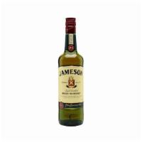 Jameson Irish Whiskey 750ml  40% abv · Must be 21 to purchase. Timeless whiskey with a floral fragrance and sweet peppery wood notes.