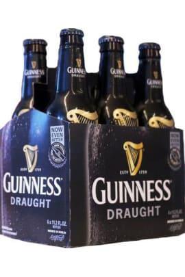 12 oz. 6 Pack Bottle Guinness Draught · Must be 21 to purchase. 4.2% abv.