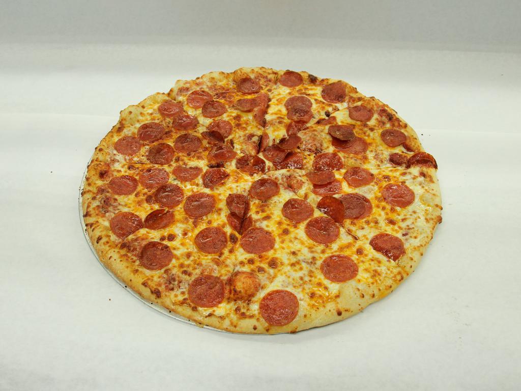 Pepperoni Pizza · Cheese, pepperoni.
