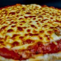 The All Rounder · Chicago’s Famous Thin Crust Pizza Made Fresh With Halal Sausage, Onion, Green Pepper, And Ha...