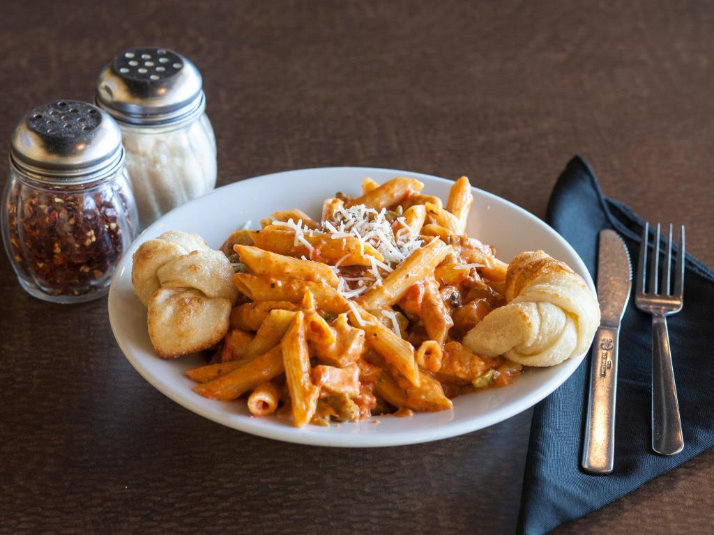 Garlic Knot U Hills · Calzones · Dinner · Lunch · Pasta · Pizza · Subs