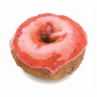 Cherry Iced Cake Donut · 