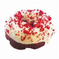 Red Velvet Cake with Ganache Donut · 