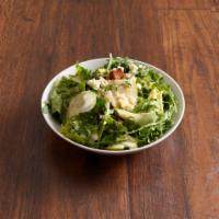 Gem Salad  · Gem lettuces, arugula, shaved apples, cornbread croutons, farmers cheese and herb vinaigrette.