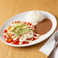 Enchilada · Choose Salsa Verde (Green Sauce) or Roja (Red Sauce) and your meat